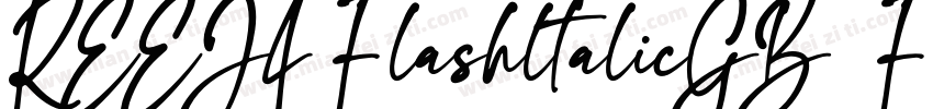 REEJI FlashltalicGB  Flash Black字体转换